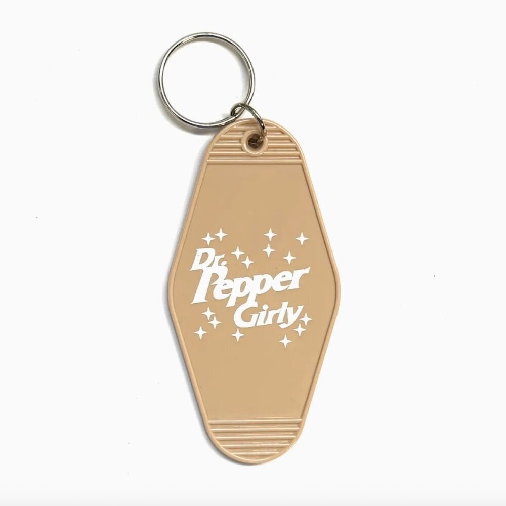 DR PEPPER GIRLY MOTEL KEY CHAIN